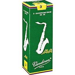 Vandoren JAVA Tenor Saxophone Reeds Strength 1.5 Box of 5