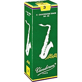 Vandoren JAVA Tenor Saxophone Reeds Strength 3 Box of 5 Vandoren JAVA Tenor Saxophone Reeds Strength 1.5 Box of 5