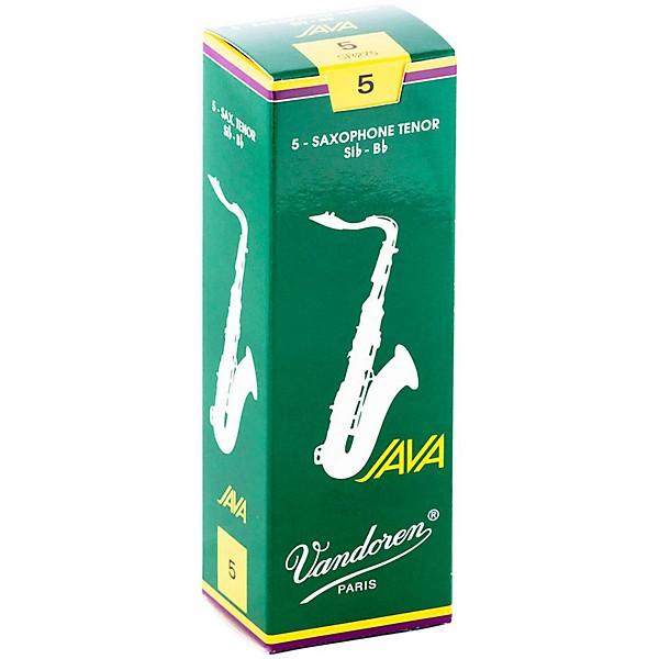 Vandoren JAVA Tenor Saxophone Reeds Strength 5 Box of 5