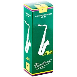 Vandoren JAVA Tenor Saxophone Reeds Strength 3 Box of 5 Vandoren JAVA Tenor Saxophone Reeds Strength 1 Box of 5