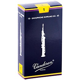 Vandoren Soprano Saxophone Reeds Strength 1 Box of 10