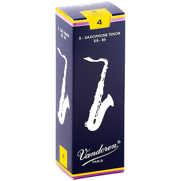 Vandoren Tenor Saxophone Reeds Strength 4 Box of 5