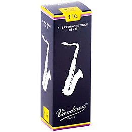 Vandoren Tenor Saxophone Reeds Strength 1.5 Box of 5