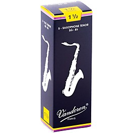 Vandoren Tenor Saxophone Reeds Strength 3 Box of 5 Vandoren Tenor Saxophone Reeds Strength 1.5 Box of 5