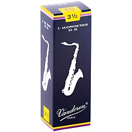 Vandoren Tenor Saxophone Reeds Strength 3.5 Box of 5