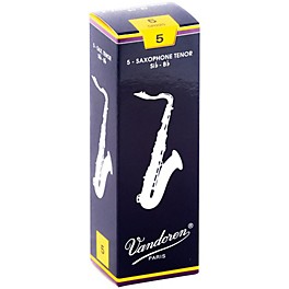 Vandoren Tenor Saxophone Reeds Strength 3 Box of 5 Vandoren Tenor Saxophone Reeds Strength 5 Box of 5