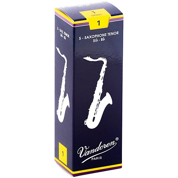 Vandoren Tenor Saxophone Reeds Strength 1 Box of 5
