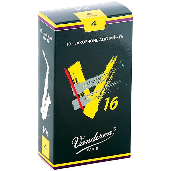 Vandoren Alto Sax V16 Reeds Strength 4 Box of 10
