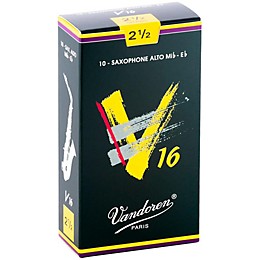 Vandoren Alto Sax V16 Reeds Strength 2.5 Box of 10