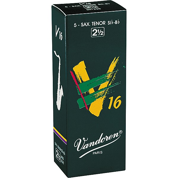 Vandoren Tenor Sax V16 Reeds Strength 2.5 Box of 5