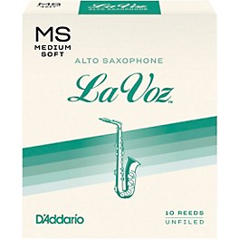 La Voz Alto Saxophone Reeds Hard Box of 10 La Voz Alto Saxophone Reeds Medium Soft Box of 10