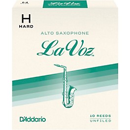 La Voz Alto Saxophone Reeds Hard Box of 10 La Voz Alto Saxophone Reeds Hard Box of 10