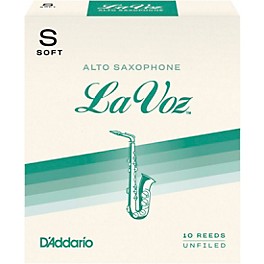 La Voz Alto Saxophone Reeds Hard Box of 10 La Voz Alto Saxophone Reeds Soft Box of 10