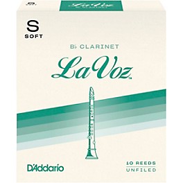 La Voz Bb Clarinet Reeds Medium Box of 10 La Voz Bb Clarinet Reeds Soft Box of 10