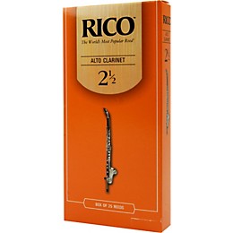 Rico Alto Clarinet Reeds, Box of 25 Strength 2.5
