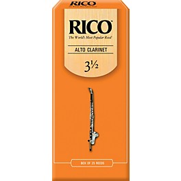 Rico Alto Clarinet Reeds, Box of 25 Strength 3.5 Rico Alto Clarinet Reeds, Box of 25 Strength 3.5