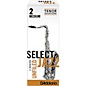 D'Addario Woodwinds Select Jazz Unfiled Tenor Saxophone Reeds Strength 2 Medium Box of 5 thumbnail