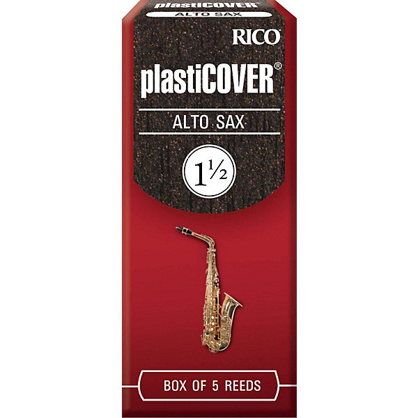 Rico Plasticover Alto Saxophone Reeds Strength 1.5 Box of 5