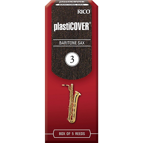 Rico Plasticover Baritone Saxophone Reeds Strength 3 Box of 5