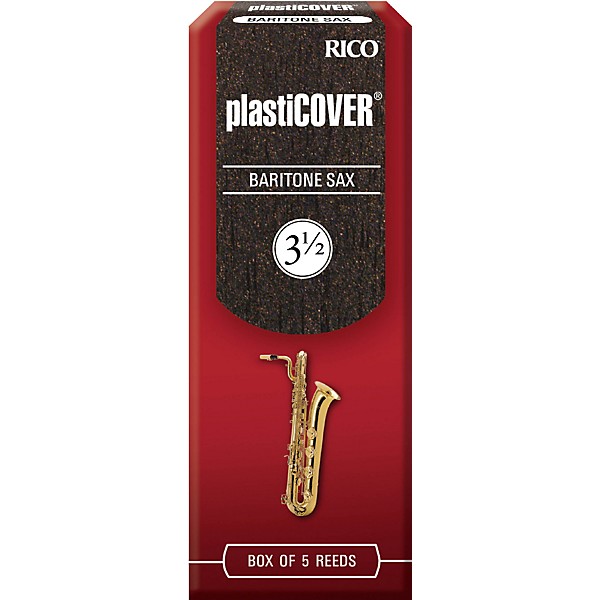 Rico Plasticover Baritone Saxophone Reeds Strength 3.5 Box of 5