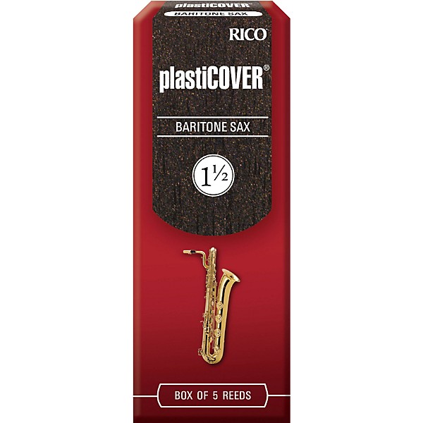 Rico Plasticover Baritone Saxophone Reeds Strength 1.5 Box of 5