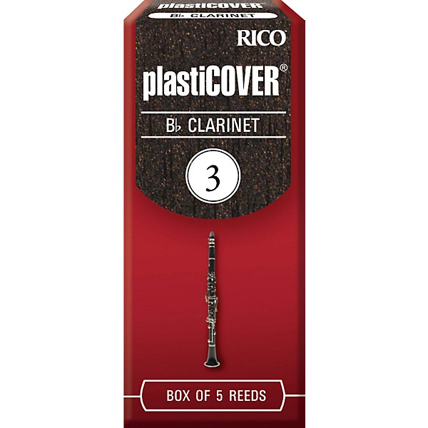 Rico Plasticover Bb Clarinet Reeds Strength 3 Box of 5