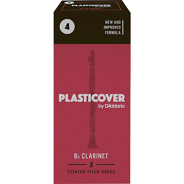 Rico Plasticover Bb Clarinet Reeds Strength 4 Box of 5