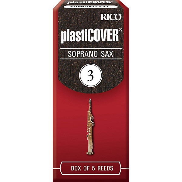 Rico Plasticover Soprano Saxophone Reeds Strength 3 Box of 5