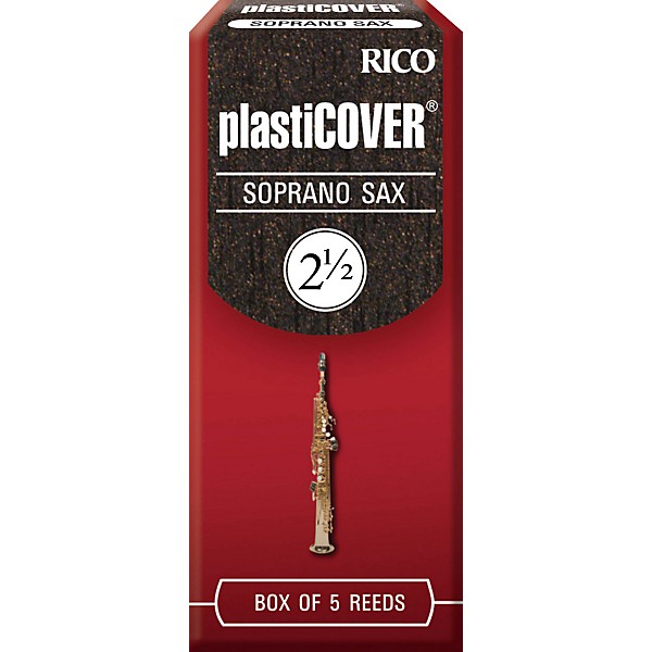 Rico Plasticover Soprano Saxophone Reeds Strength 2.5 Box of 5