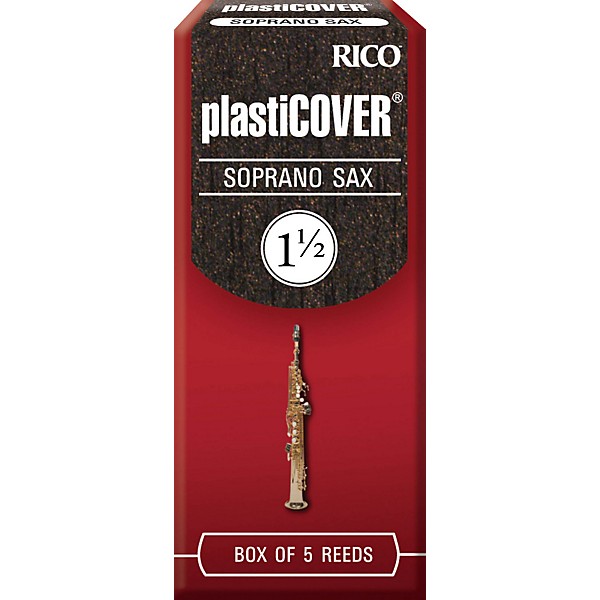 Rico Plasticover Soprano Saxophone Reeds Strength 1.5 Box of 5