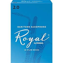 Rico Royal Baritone Saxophone Reeds, Box of 10 Strength 2