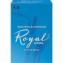 Rico Royal Baritone Saxophone Reeds, Box of 10 Strength 4