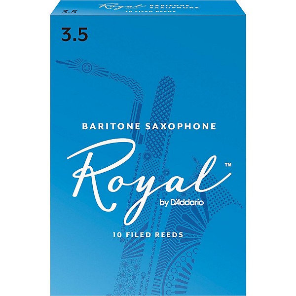 Rico Royal Baritone Saxophone Reeds, Box of 10 Strength 3.5