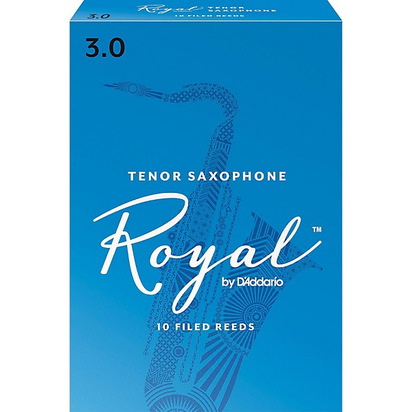 Rico Royal Tenor Saxophone Reeds, Box of 10 Strength 3