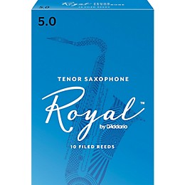 Rico Royal Tenor Saxophone Reeds, Box of 10 Strength 5