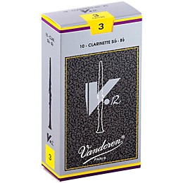 Vandoren V12 Bb Clarinet Reeds Strength 3 Box of 10