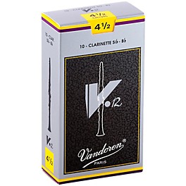 Vandoren V12 Bb Clarinet Reeds Strength 3.5 Box of 10 Vandoren V12 Bb Clarinet Reeds Strength 4.5 Box of 10