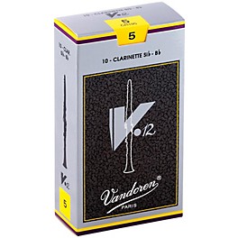 Vandoren V12 Bb Clarinet Reeds Strength 3.5 Box of 10 Vandoren V12 Bb Clarinet Reeds Strength 5 Box of 10