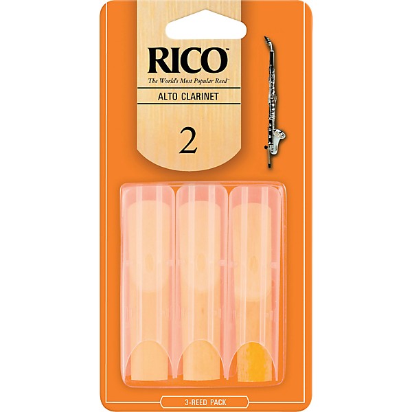 Rico Alto Clarinet Reeds, Box of 3 Strength 2