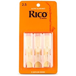 Rico Alto Clarinet Reeds, Box of 3 Strength 2.5 Rico Alto Clarinet Reeds, Box of 3 Strength 2.5