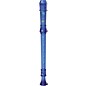 Canto One-Piece Translucent Soprano Recorder with Baroque Fingering Transparent Blue