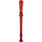 Canto One-Piece Translucent Soprano Recorder with Baroque Fingering Transparent Red