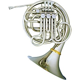 Hans Hoyer Myron Bloom 7802 Bb/F Double French Horn String Mechanism Nickel