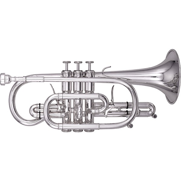 Open Box Kanstul 1531 Series Bb Cornet Level 1 1531-2 Silver
