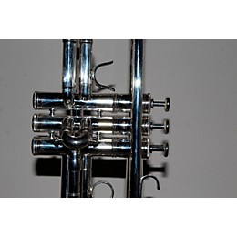 Open Box Kanstul 1000 Series Bb Trumpet Level 2 1001-2 Silver .464 Bore 888365466347