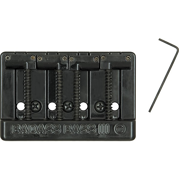 Leo Quan Badass III Replacement Bass Bridge Ungrooved Chrome