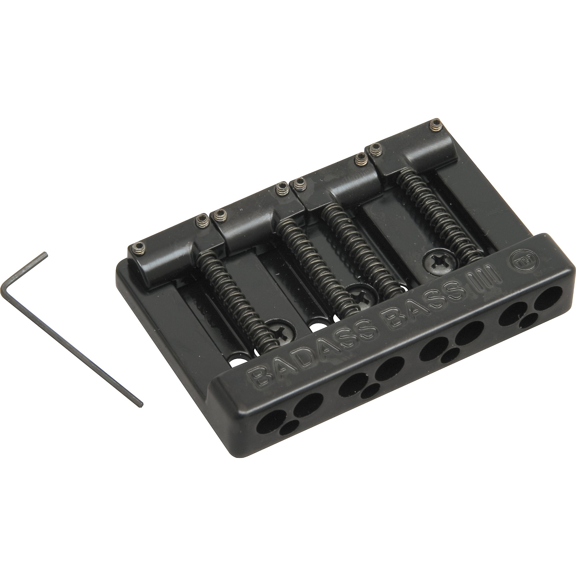 Leo Quan Badass III Replacement Bass Bridge Ungrooved Chrome