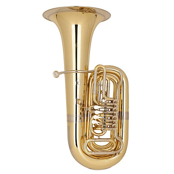 Miraphone 186-4U Series 4-Valve 4/4 BBb Tuba 186-4V Yellow Brass 4 Valve Nickel-Silver Slides