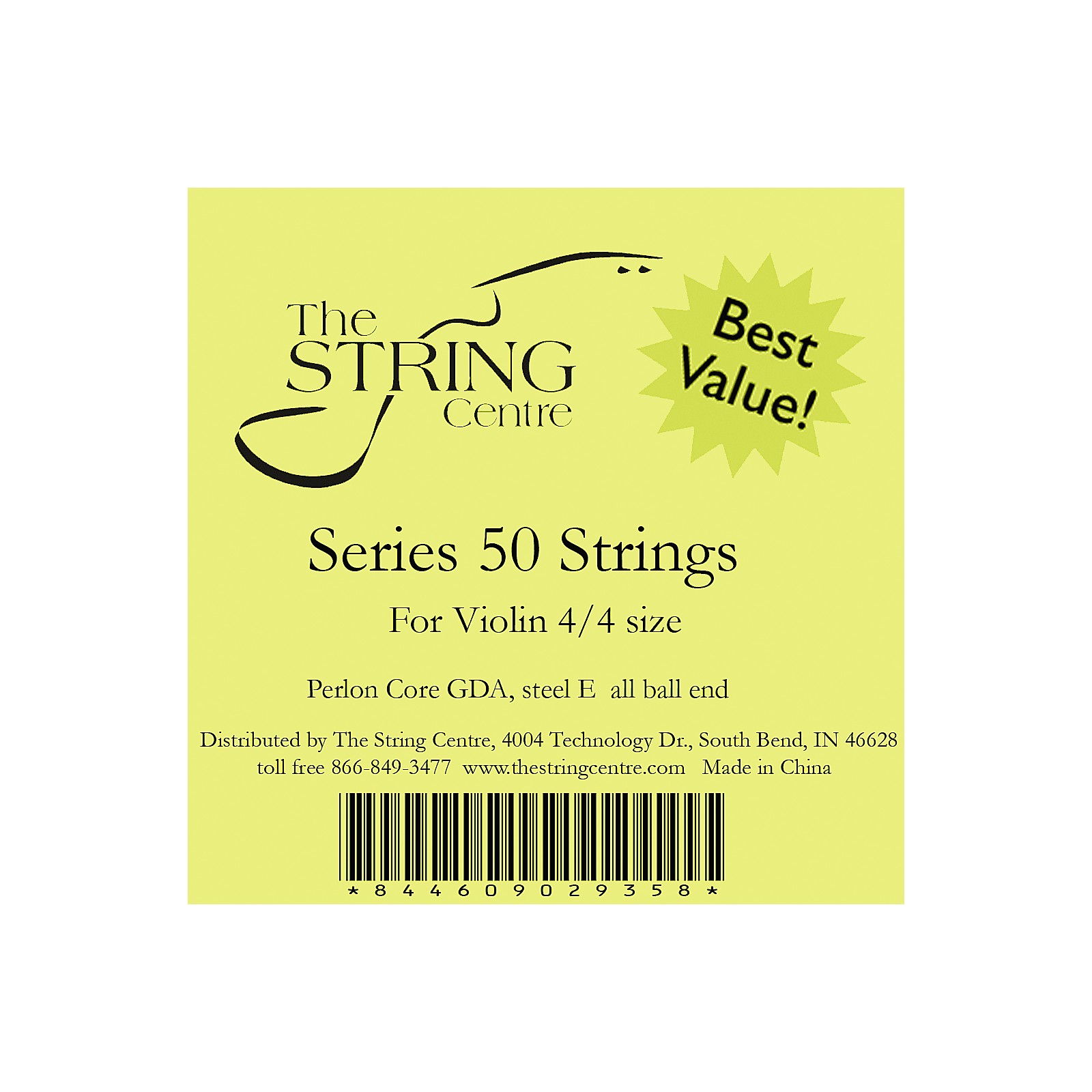 The String Centre Series 50 Violin string set 1 4 Size Guitar Center