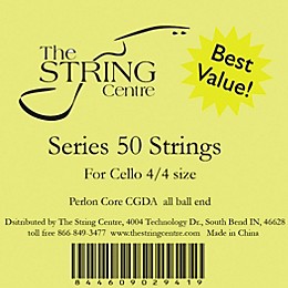 The String Centre Series 50 Cello String Set 3/4 Size